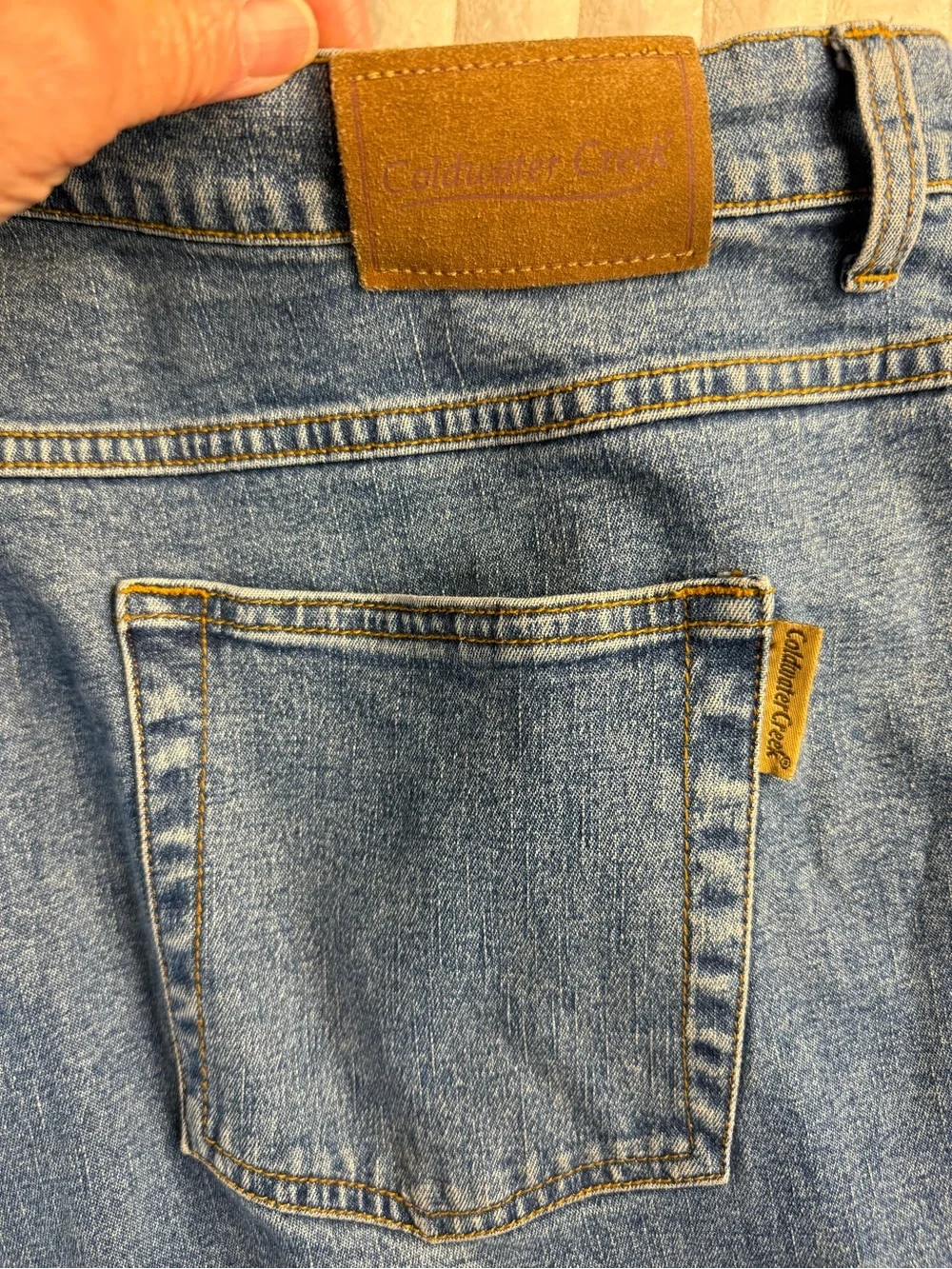 Coldwater Creek Straight Leg Jeans Size 20W Medium Wash Stretch Denim‎